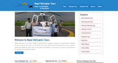 Desktop Screenshot of nepalhelicoptertours.com